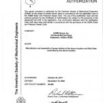 Certificate Of Authorization
