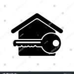 Stock Vector House Icon Black Silhouette Front View Vector Flat Graphic Illustration The Isolated Object On 1868447449